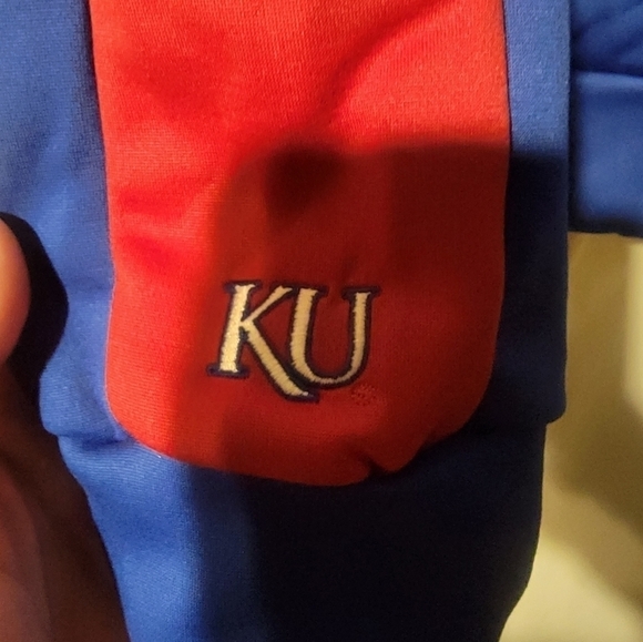 ADIDAS NCAA KANSAS JAYHAWKS PULLOVER LICENSED HOODIE SIZE XL H50765 Men’s - Picture 2 of 5